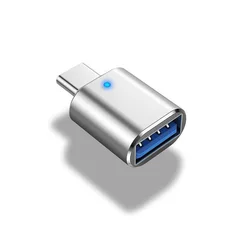 Universal USB 3.0 to Type - C OTG Adapter and Micro USB Converter (A  Silver)