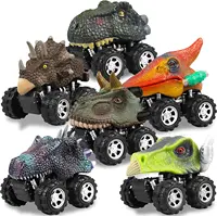 Dinosaur Toys Pull Back Cars Mini Monster Truck Car Toy Set for Kids Toddlers Boys Girls Gifts 1
