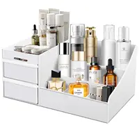 Makeup Organizer With Drawers Desktop Storage Box for Cosmetics Lipstick Brushes Lotions Eyeshadow 1