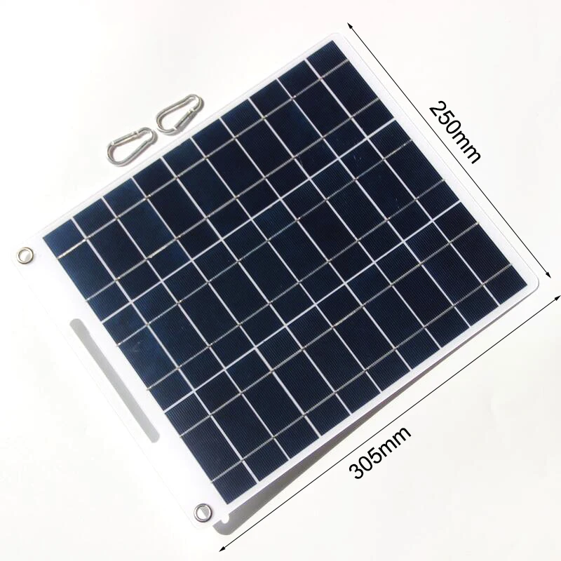 25W Portable Solar Panel 5V USB Outdoor Solar Charger Polysilicon Travel DIY Solar Portable Charger Generator for Dropshipping
