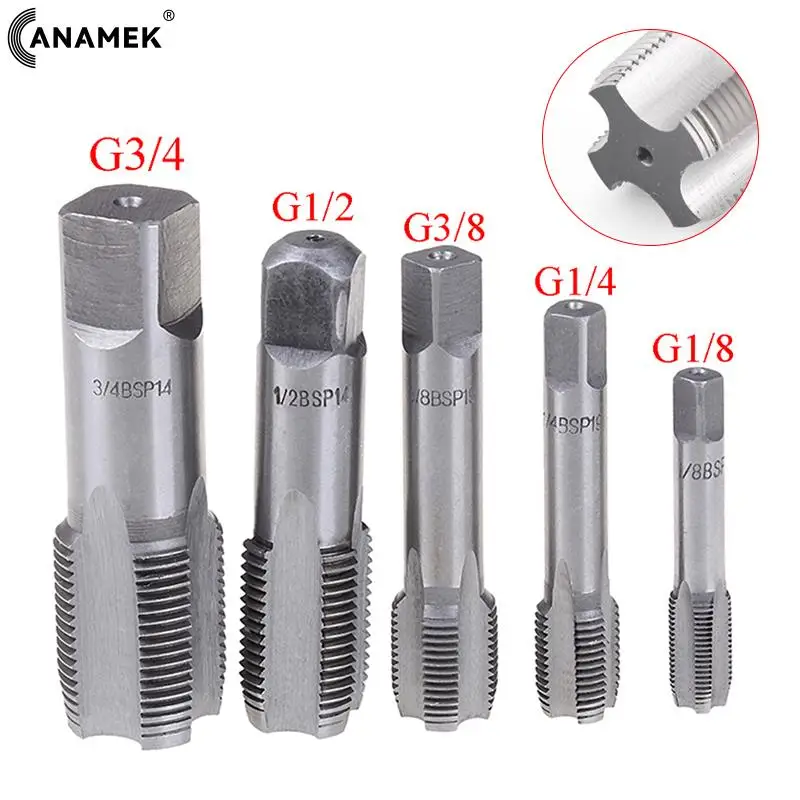 

High Quality G1/8 1/4 3/8 1/2 3/4 HSS Taper Pipe Tap NPT Metal Screw Thread Cutting Tools