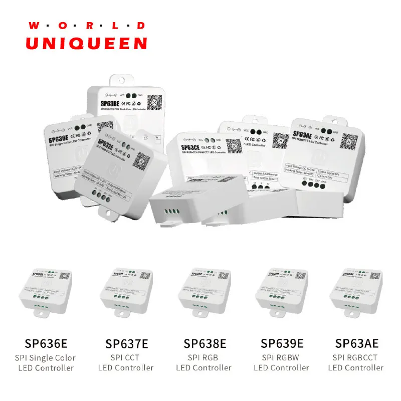 Aboiled LED Controller SPI DC5-24V Mit 2.4G Fernbedienung - Smart Lighting Steuerung