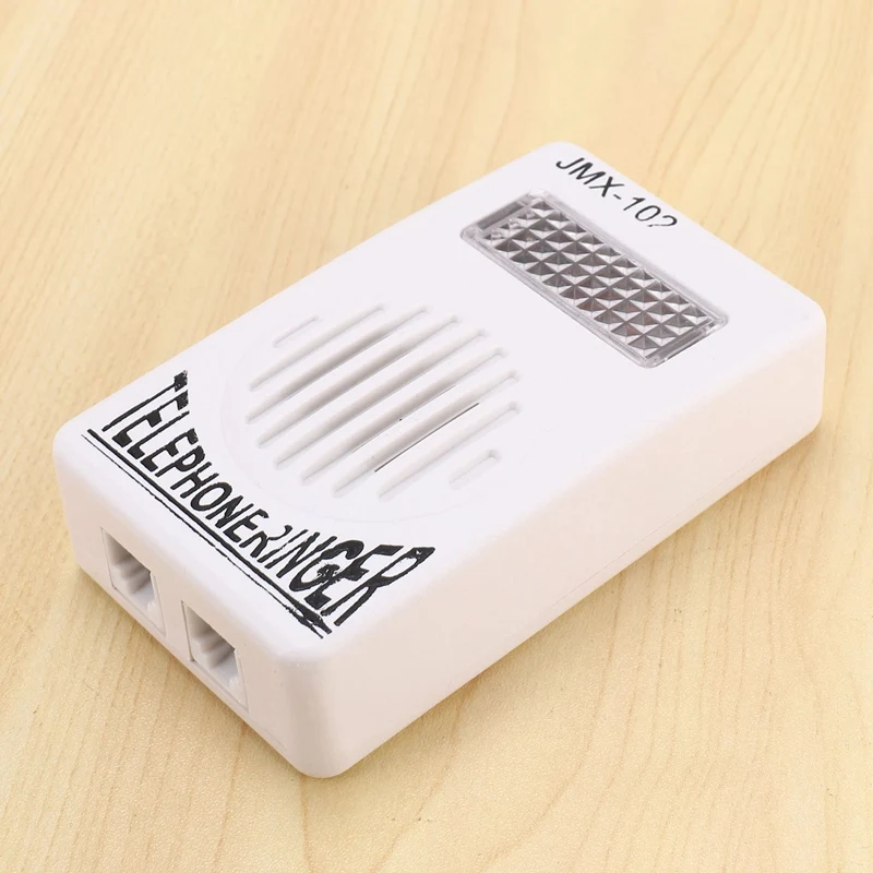 Hot TTKK 3X RJ11 Adapter Louder Telephone Ring Flash Amplifier Ringer For Landline Telephone