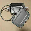 Silicone Sealing for Healthy Titanium Alloy  Dinner Box Leak-Proof Lunch Box Titanium Box  800ml 1200ml 1400ml 1