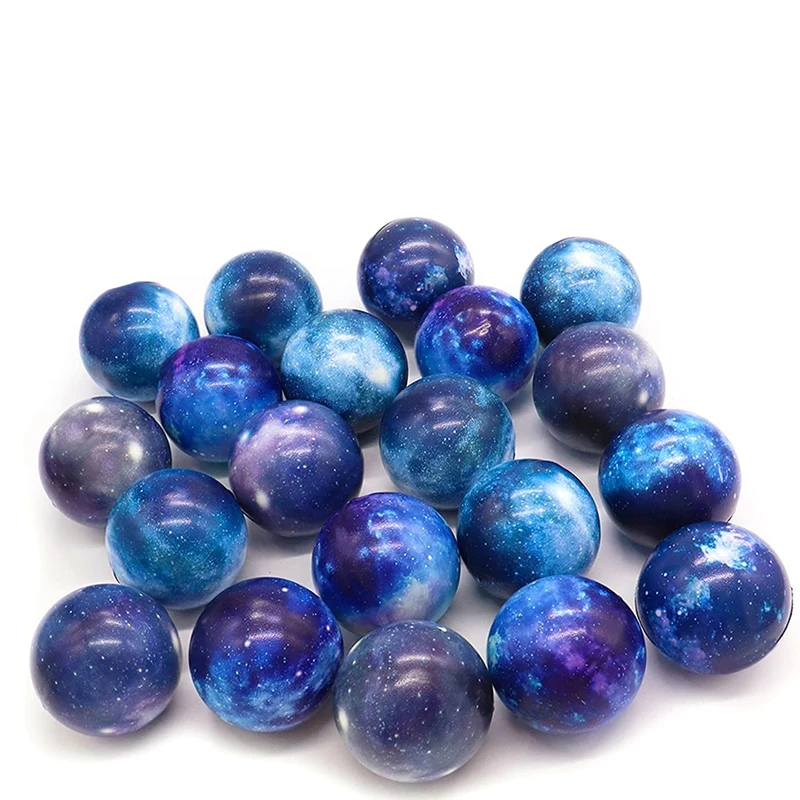 

20 Pack Galaxy Stress Balls 2.5 Inches Space Theme Squeeze Balls Squeeze Anxiety Fidget Sensory Balls