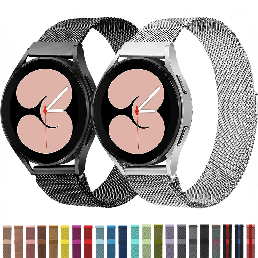 20Mm 22Mm Cinturino Milanese Per Samsung Galaxy Watch 3/4/6/Classic/5/Pro 44Mm 40Mm/Huawei Watch 4/Gt 2 3 Cinturino Amazfit Gtr