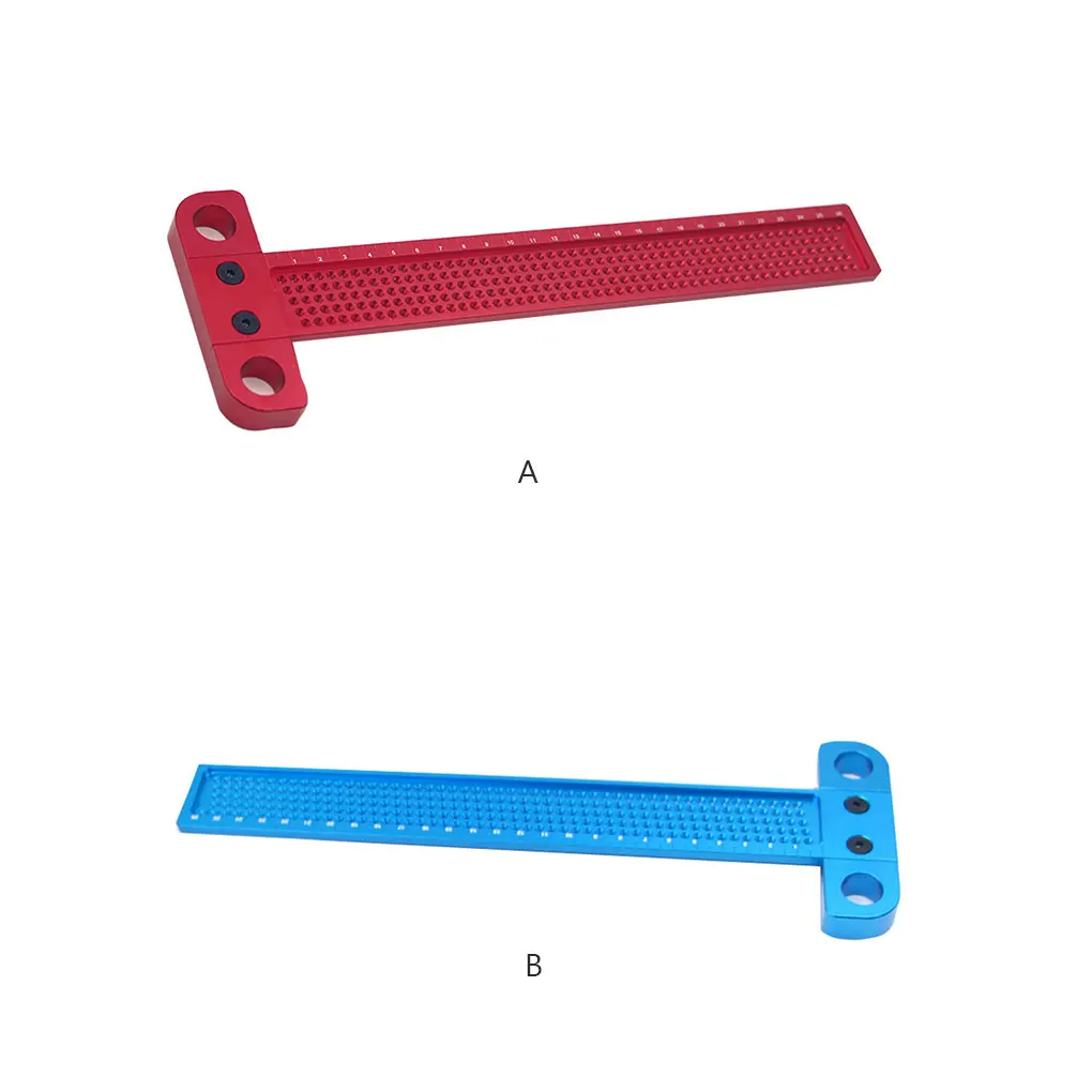 

Woodworking Scribe Ruler Device Marking Accessories DIY Line Mark Gauge Red