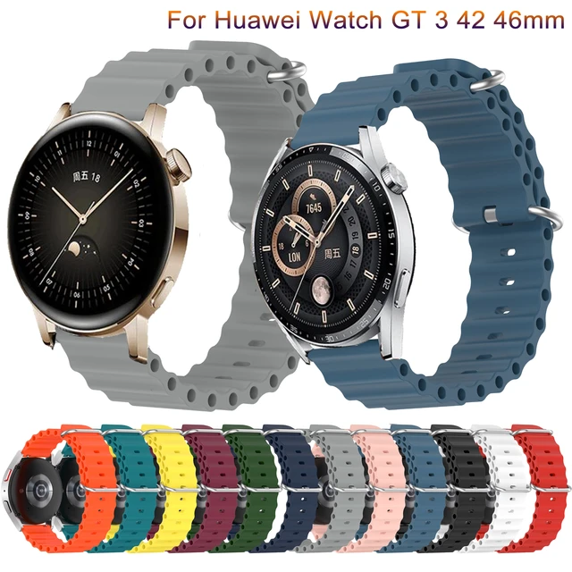 Silicone Strap For Huawei watch GT3 46mm 42mm band Wrist Strap For Galaxy  watch 3 45mm 41mm correa For watch GT 3 42mm Bracelet