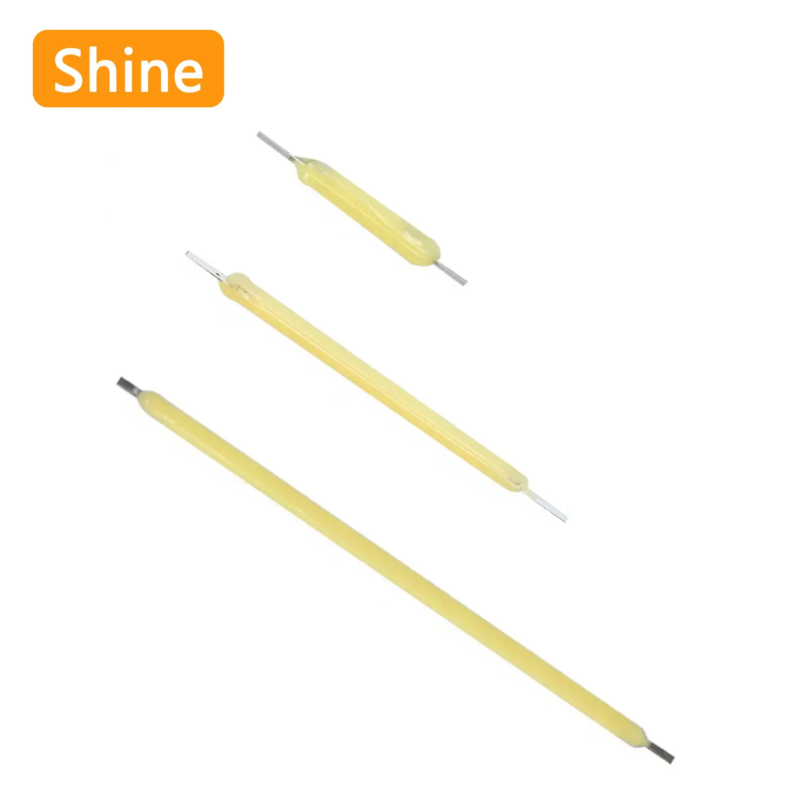 30pcs DC3V Edison Bulb Cob LED Filament 20mm 38mm 68mm Lamp Parts Incandescent Light Accessories Diodes For Holiday lighting DIY