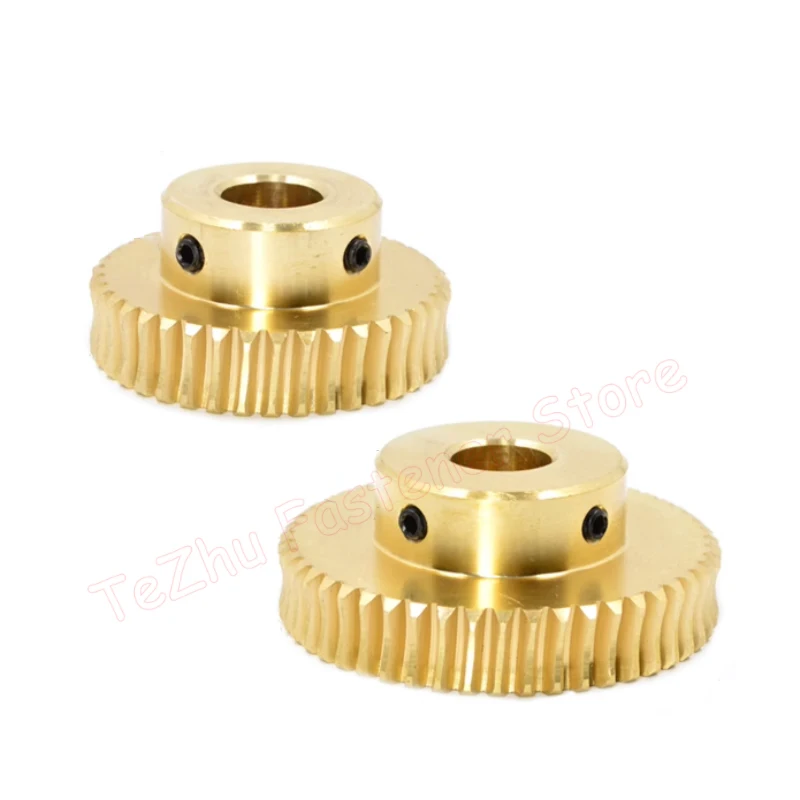 1pc 1M Brass Worm Gear 15 20 25 30 35 40 50 60 Teeth 1 Module Copper Turbine Speed Ratio 1:15/20/25/30/35/40/50/60 Bore 5 6-12mm