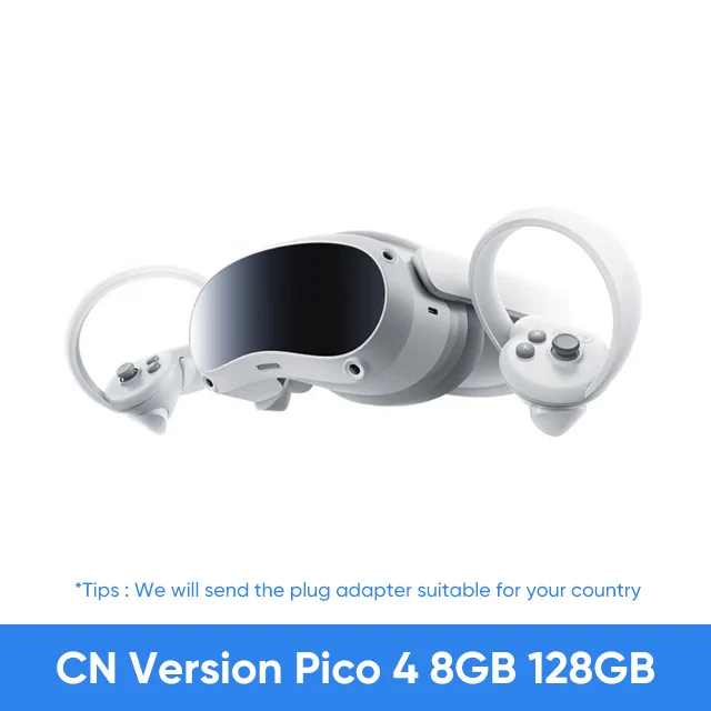 Pico 4 VR Headset 256GB Global version Pico4 All-In-One Virtual Reality  Headset 3D VR Glasses 4K+ Display For Metaverse & Stream Gaming UK charger  