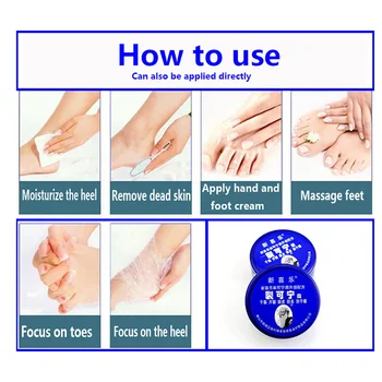 Herbal Anti Crack Foot Cream Oil Anti-Drying Crack Foot Cream Heel Cracked Repair Cream Removal Dead Skin Hand Feet Care Mask 6