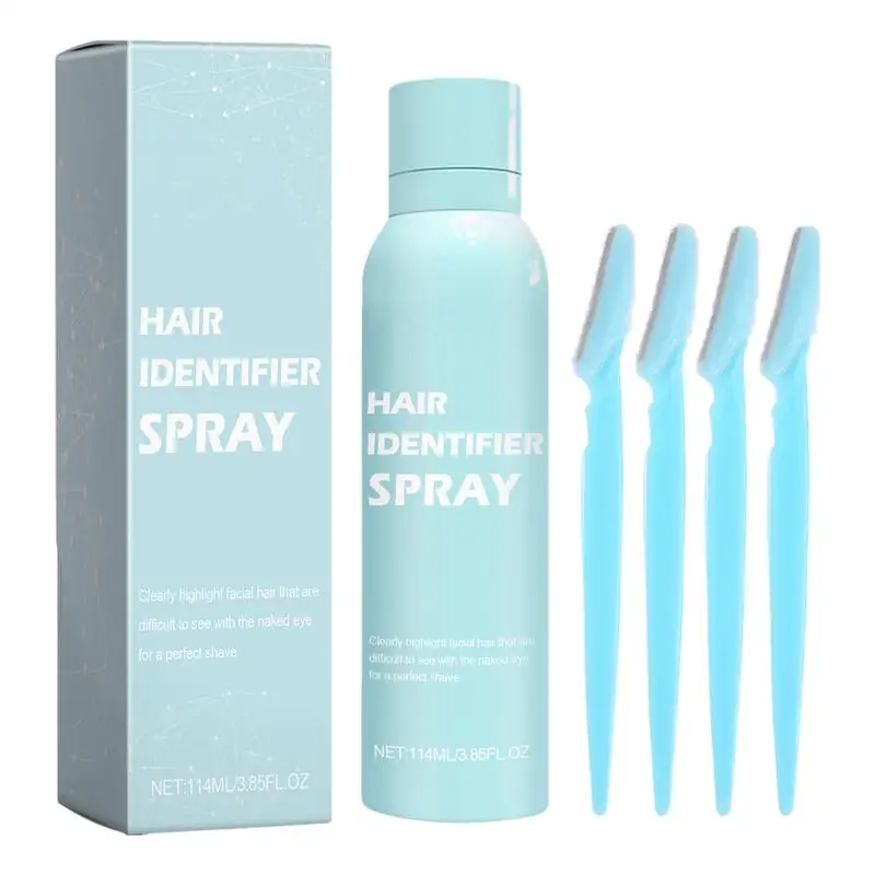 100ml Hair Identifier Spray kit For Face Shaving Moisturizing Hair Softening Identifier Spray Face Shaving Aid Skin Care