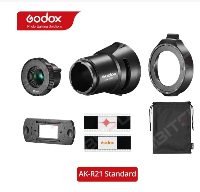 Godox Ak-R21 Kit Di Attacco Per Proiezione A Testa Tonda Per Godox Ad200Pro Ad100Pro V1 Flash Lc30 Ml30 Light