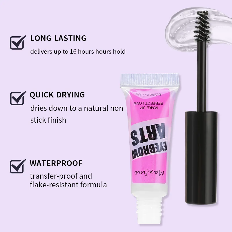 Eyebrow Gel Long-lasting Fixed Eyebrow Waterproof Quick-dry Hose Transparent Eyebrow Gel Makeup Eye Makeup 4