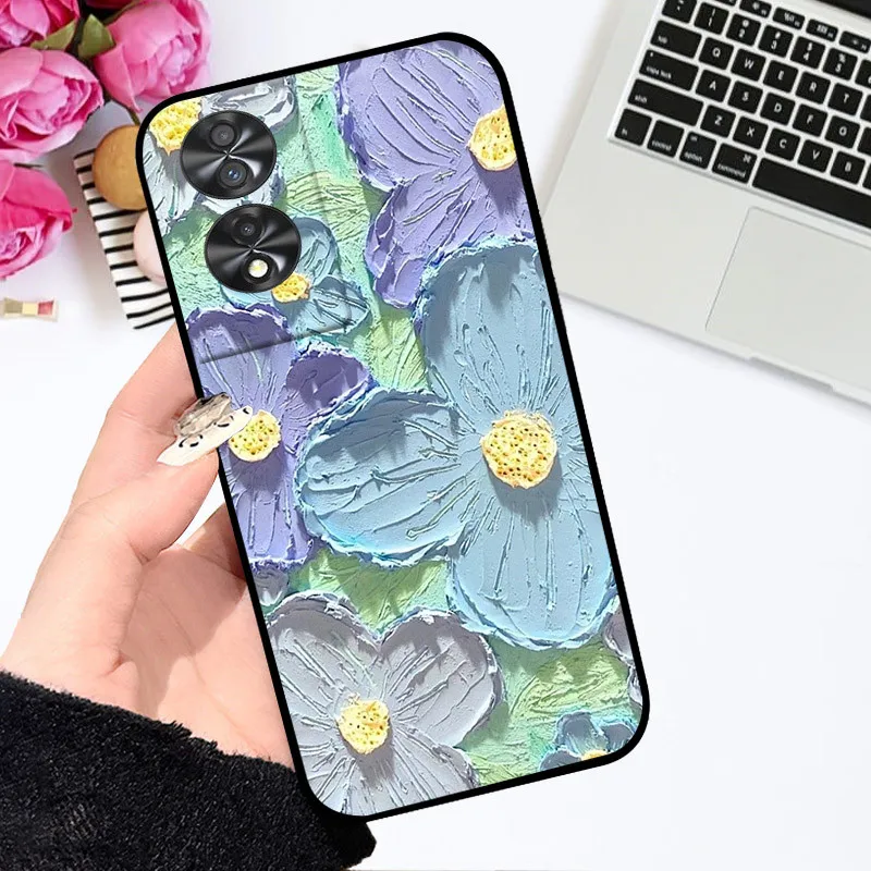 Floral Painted Soft Silicone TPU Phone Case