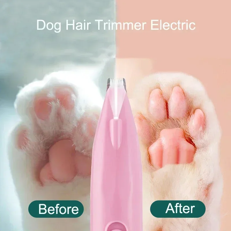 Pet Hair Trimmer Dog Hair Trimmer Hair Trimmer Pet Clipper Dog Clipper Dog Hair Trimmer Electric Professional Pet Foot Hair Trimmer Cat Grooming Hairdresser Scissors Butt Ear Pedicator