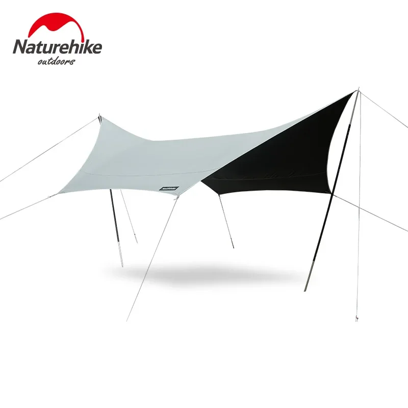 

Naturehike 8-10 People Black plastic hexagonal canopy sunscreen waterproof outdoor large camping UV awning NH20TM087