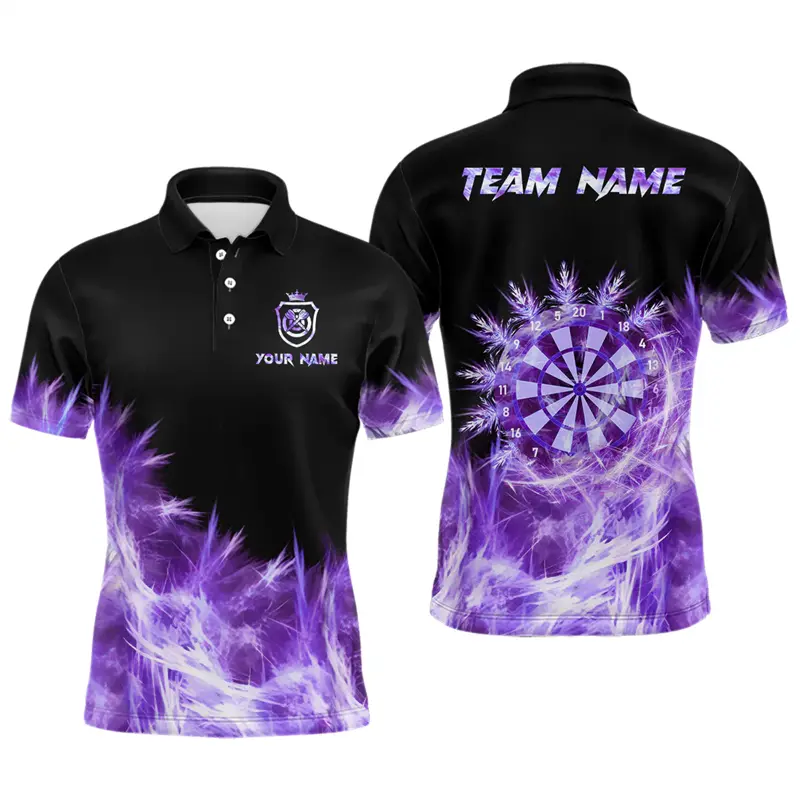 Fashion Darts Graphic Polo Shirt For Men Custom Name Lapel Button 3D Printed Polo Shirts Trend Oversized Loose Kids Sports Tees - Image 8