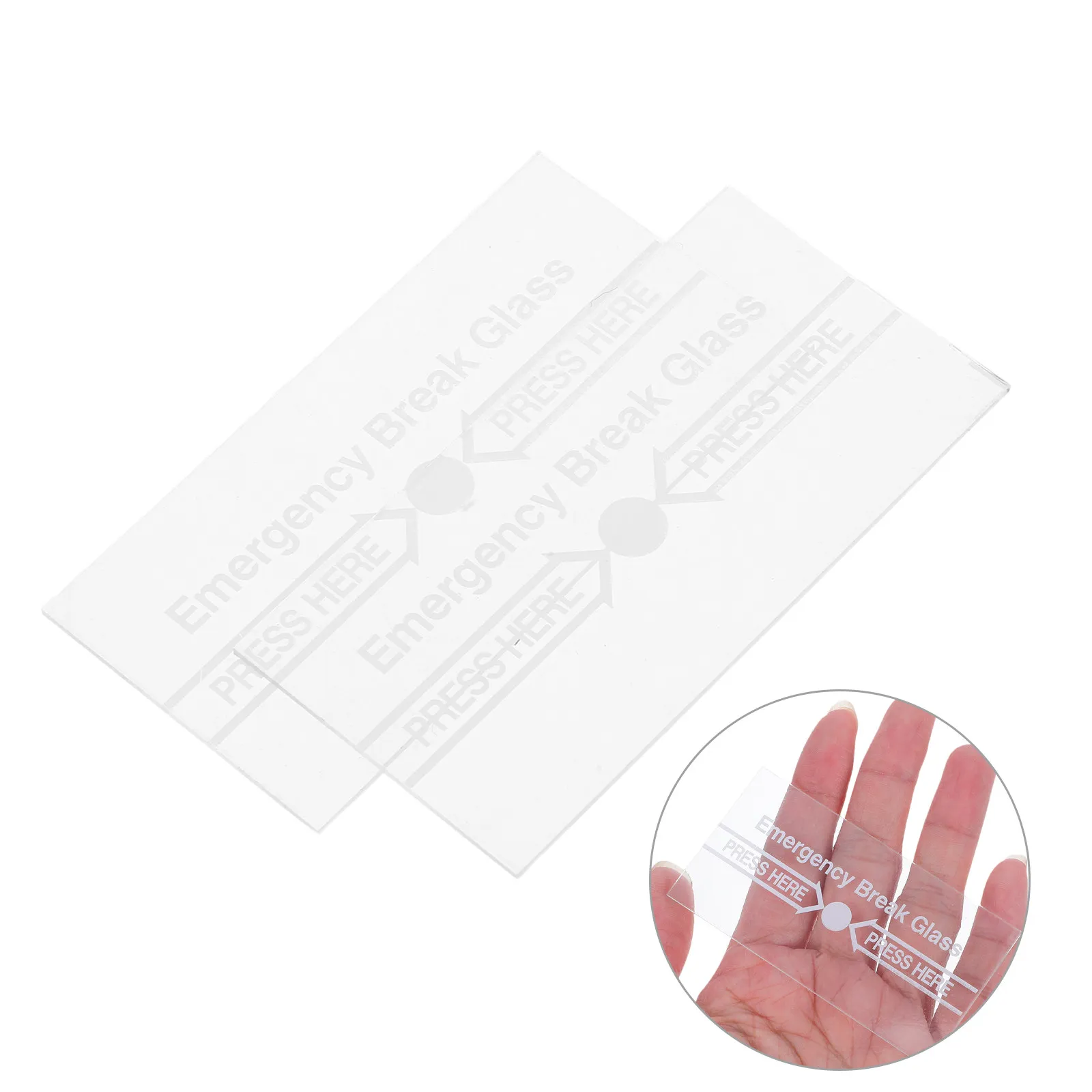 6Pcs 화재 경보기용 투명 보호 알람 커버 유리 수동 비상 호출 포인트 교체 내열성