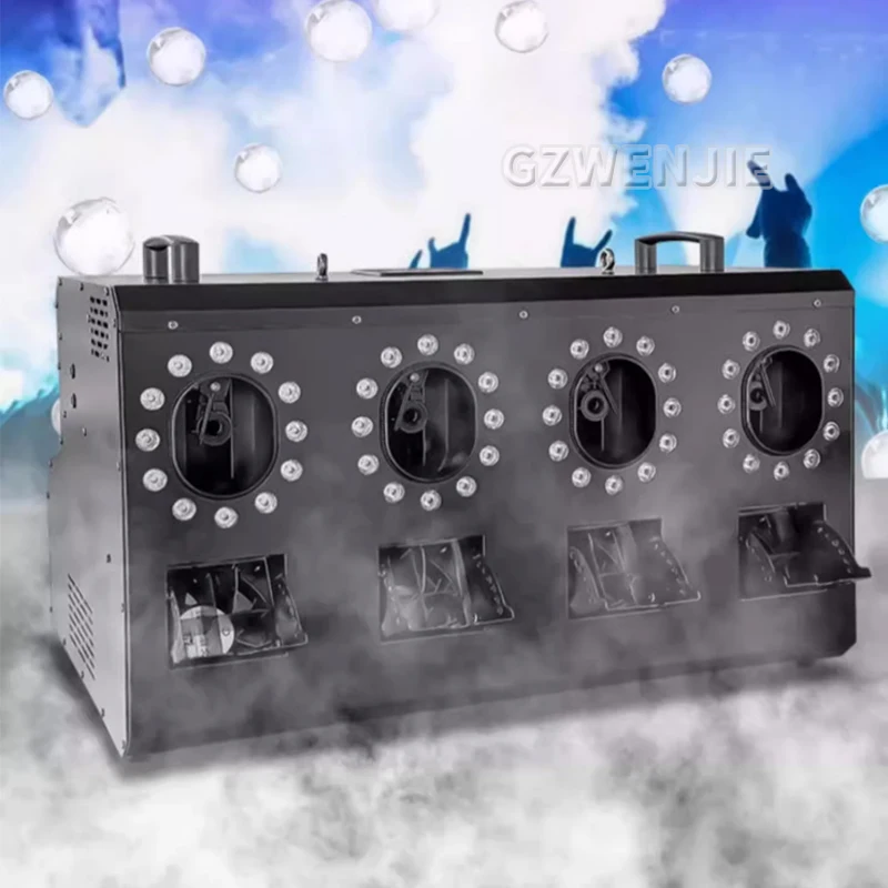 DMX512 원격 연기 버블 머신, 1500W RGB LED 조명, DJ 무대 효과 버블 머신, 무대 파티에 적합