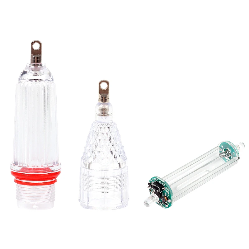1 PC LED 14cm 듀얼 헤드 플래싱 낚시등 해양 낚시용 수중 루어 라이트 적합한 낚시 장비