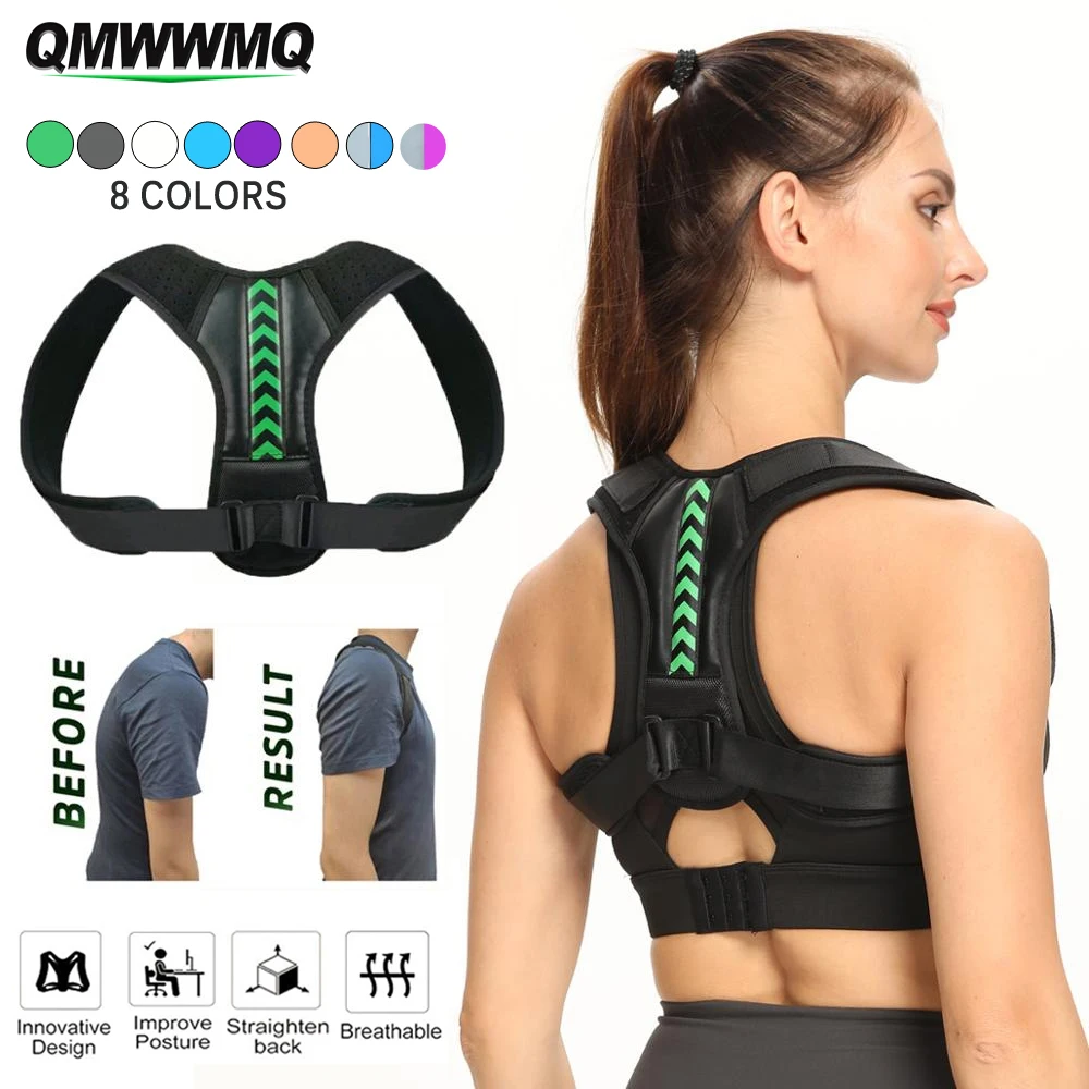 

Back Posture Corrector for Men & Women,Adjustable Correction Belt, Upper Back Brace for Clavicle Support,Relieving Shoulder Pain