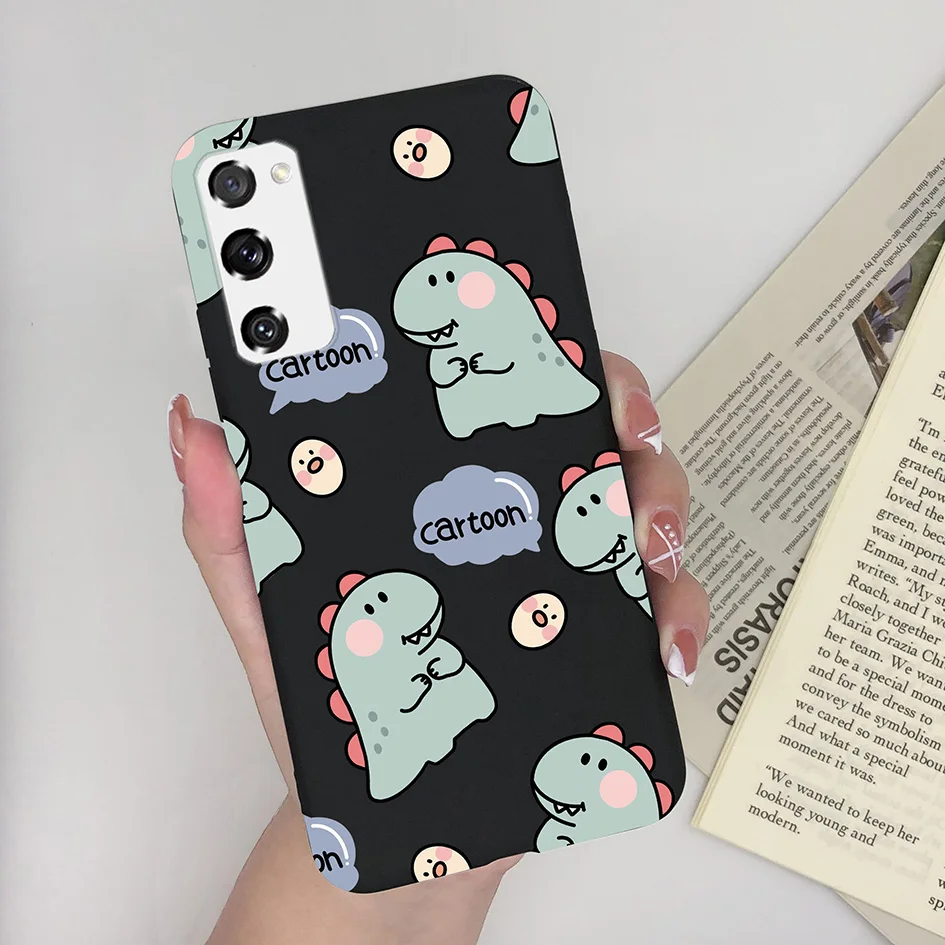 Cute Dinosaur Cartoon Phone Case - Fashionable Luxury TPU Soft Cover