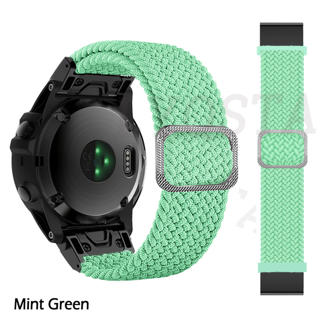 Smart Watch Band For Garmin Fenix 6 6Pro 5 5Plus 7 Descent Mk2S Easyfit Braided Strap For MARQ Series Watchband Accessories