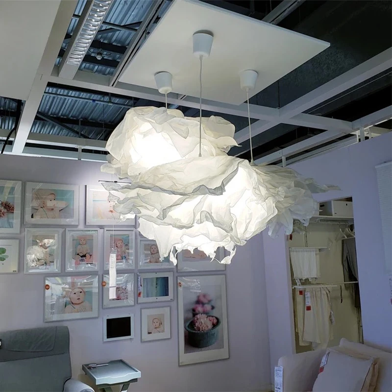 Paper Lamp Shade 1 pc Modern Nordic European Cloud Chandelier Lampshade