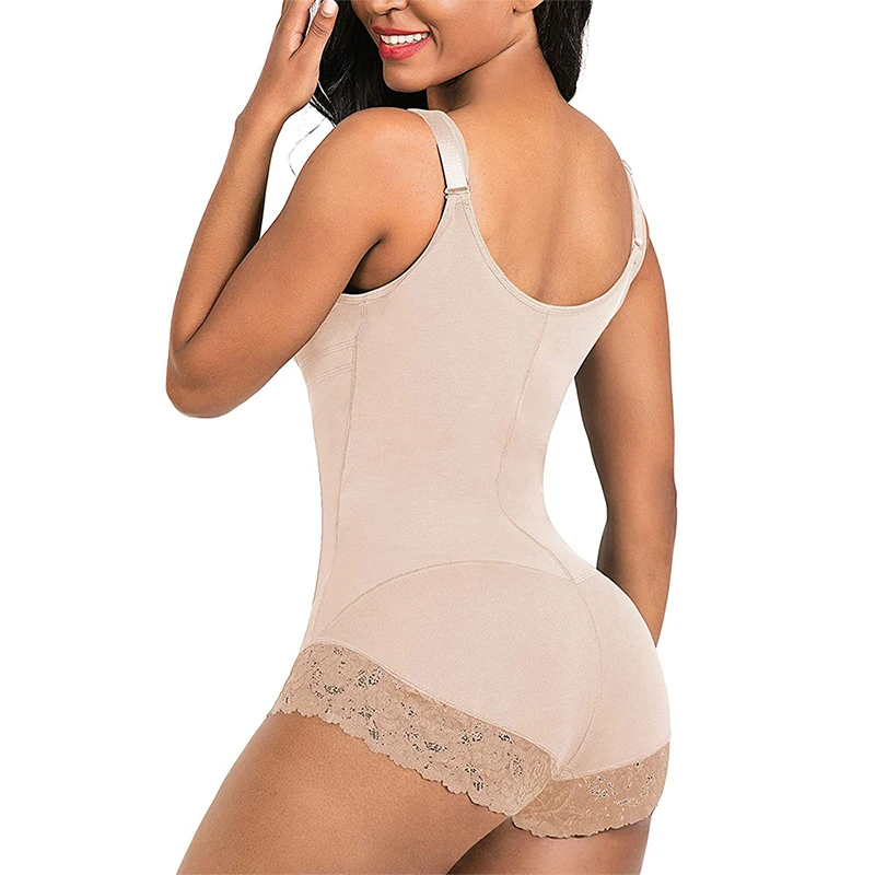 Body Shaper for Women Tummy Control Fajas Colombianas Shapewear Zipper Open Bust Butt Lifter Bodysuit Plus Size Fajas Para Mujer