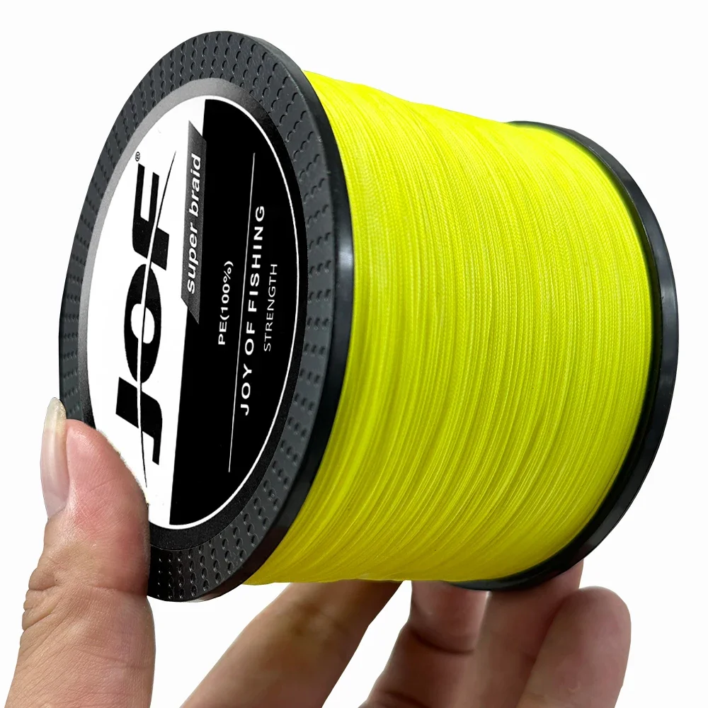 JOF 16 Strands Braided Fishing Line X16 Main Wire Abrasion Resistant Braid PE Lines Freshwater Saltwater 10-90kg