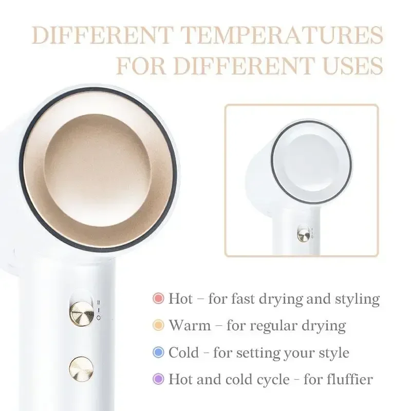 Tideway High-speed Hair Dryer PRO  M01 Brushless Motor & Ionic Technology  4 Temperature Settings Thermo Control 3