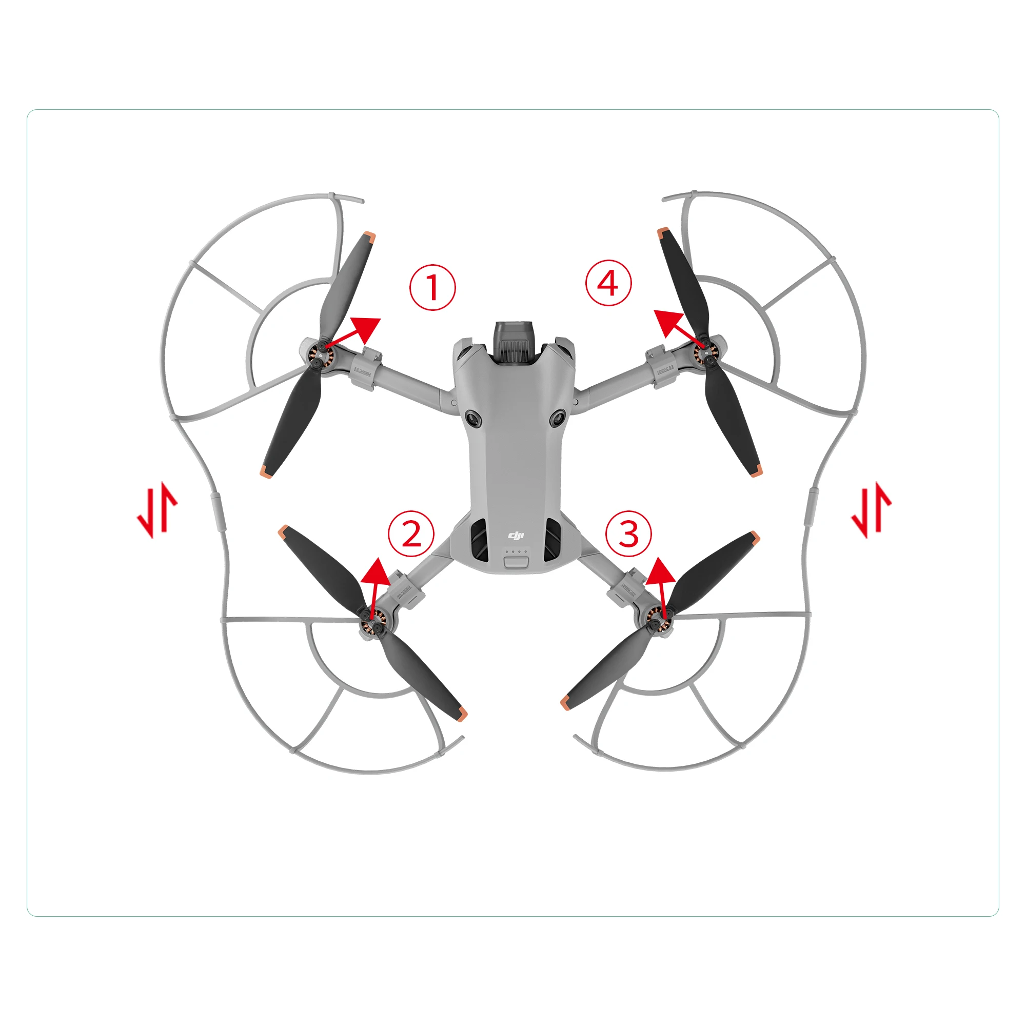 For DJI Mini 4 Pro Propeller Guard - Blade Protective Cover Anti-colli