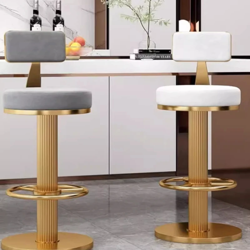 

Modern Design Bar Chair Ergonomic Stools Counter Metal Relaxing Bar Chair Luxury Minimalist Counter Sillasc Adeira Bar Furniture