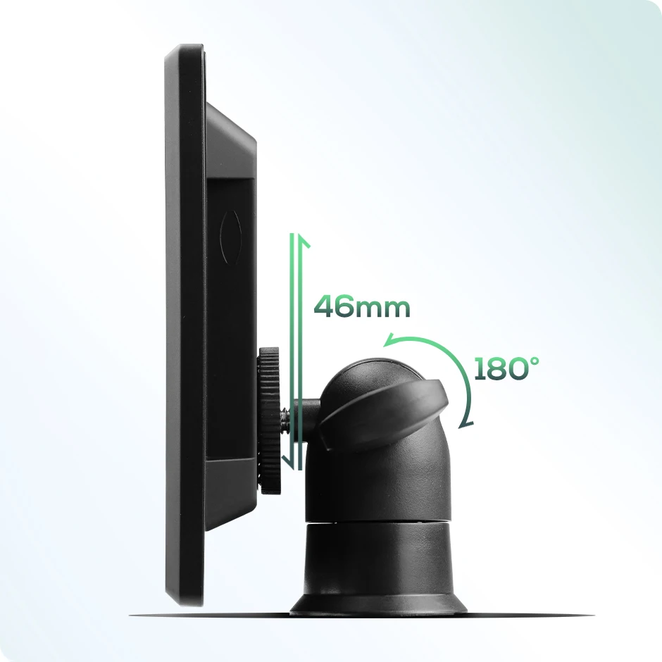 Car Parking Monitor 7 Inches IPS Quantum Screen AHD Monitor 1800CD QLED Display For Truck Car Parking Fishing Support 2CH AHD 1080P Camera
