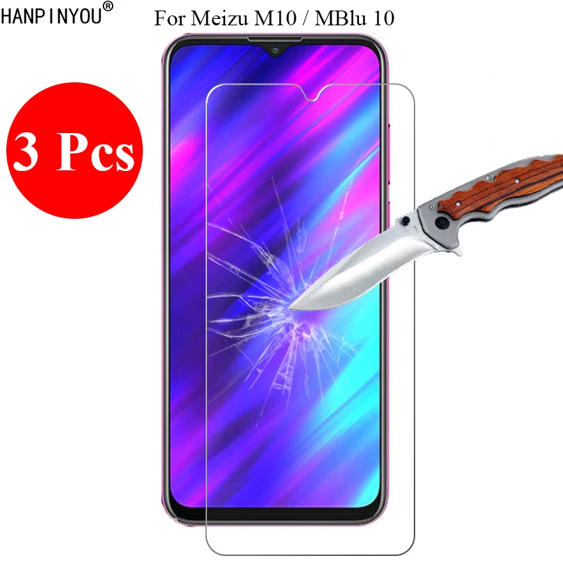 

Новое закаленное стекло 3 шт./лот 9H 2.5D, Защита экрана для Meizu M10 MBlu 10, защитная пленка + инструменты для очистки