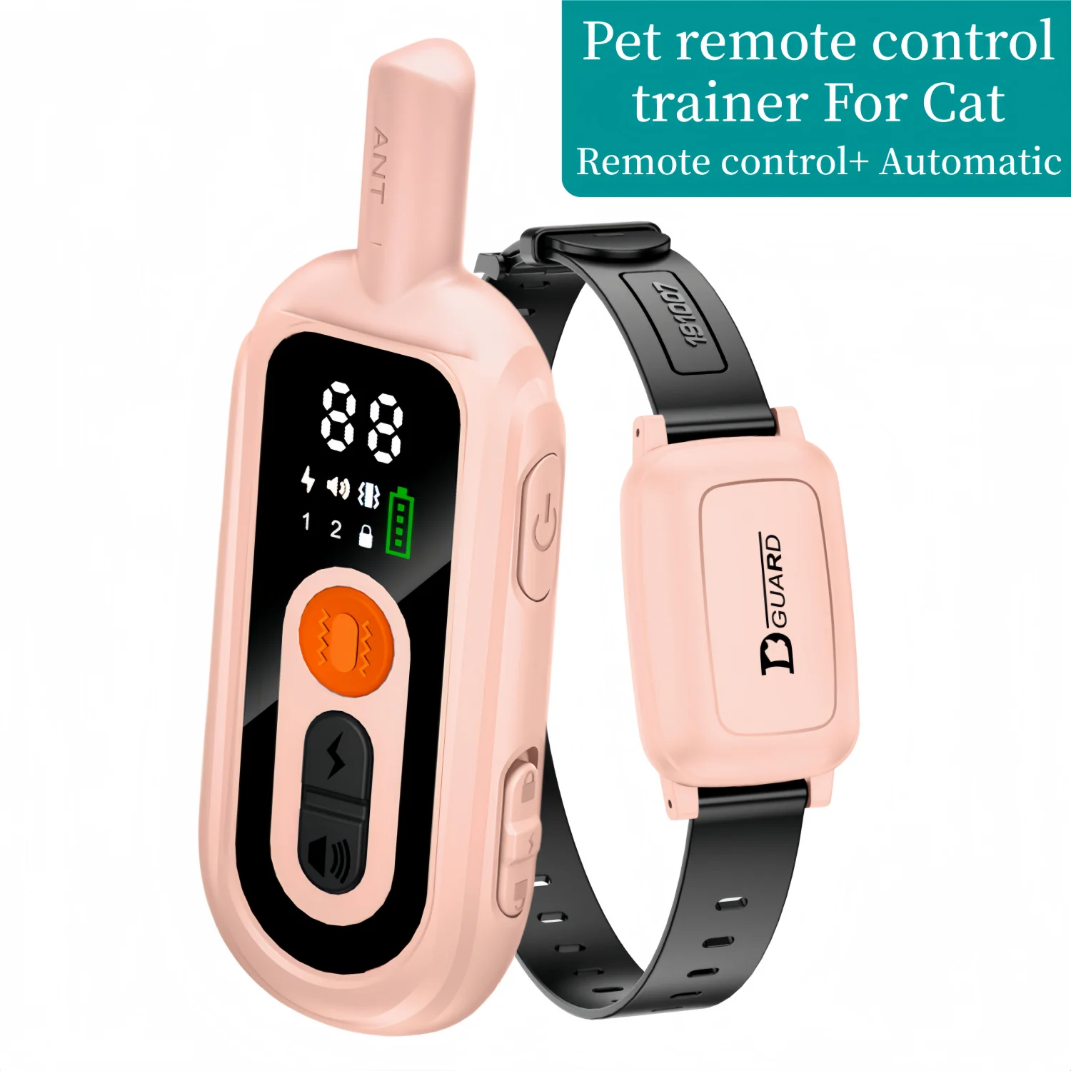 Remote control automatic Cat Training Collar 3000-3300FT Cat Training Collar Cat Shock Collar Cat Stop Meowing Collar
