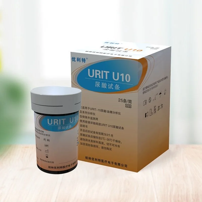 URIT U10 Medical uric acid test strip 30/50 pieces household uric acid test for gout patients detect