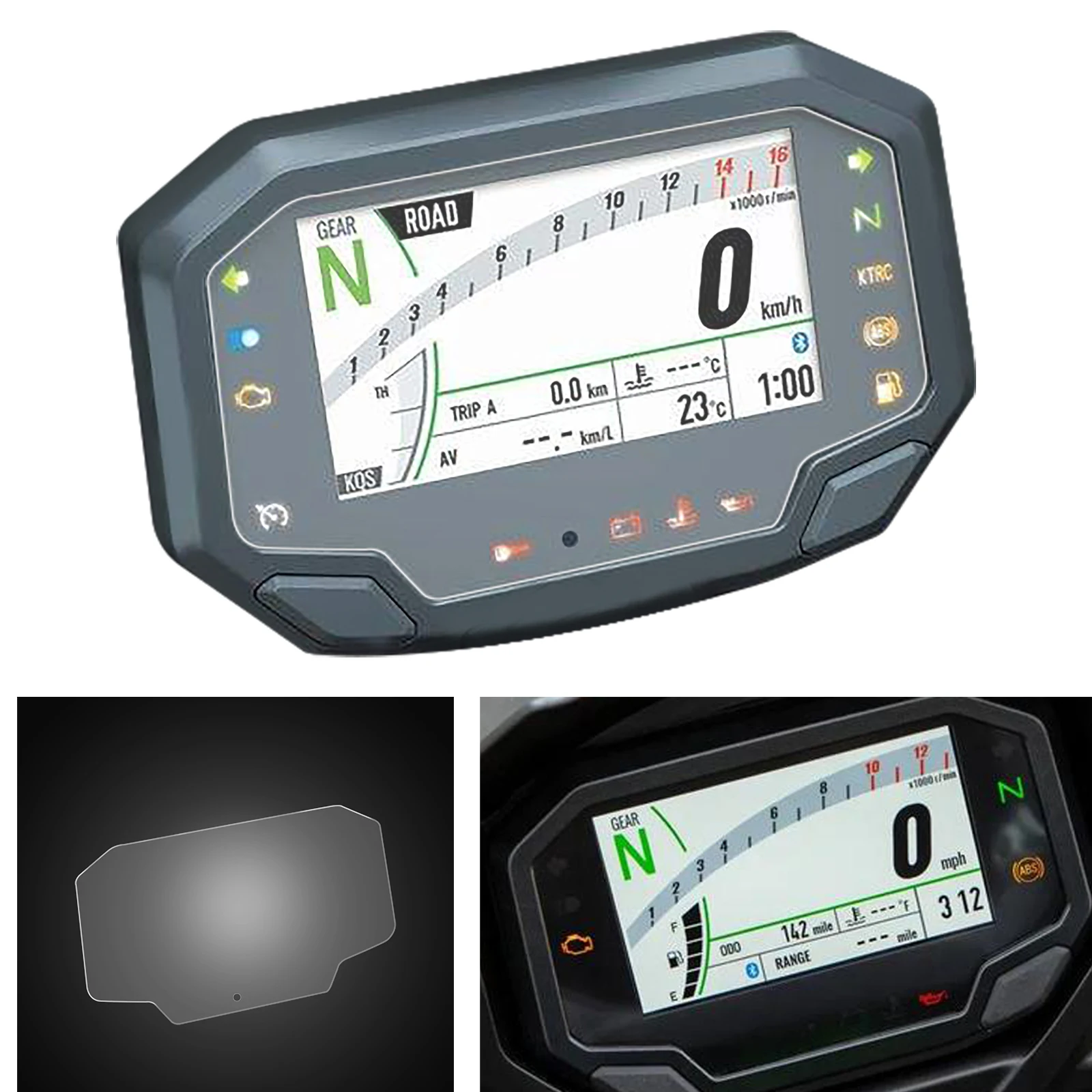 

Защитная пленка против царапин для мотоциклетных приборов, Защита экрана для Kawasaki NINJA 1000 NINJA 650 Z900 Z650 Z1000SX 20-22