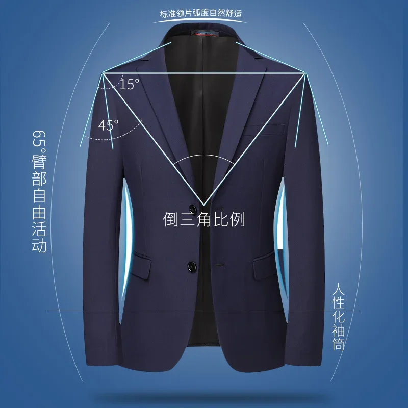Nouvelle Arrivée 2026 – Blazer Homme Bleu Marine Uni et Noir