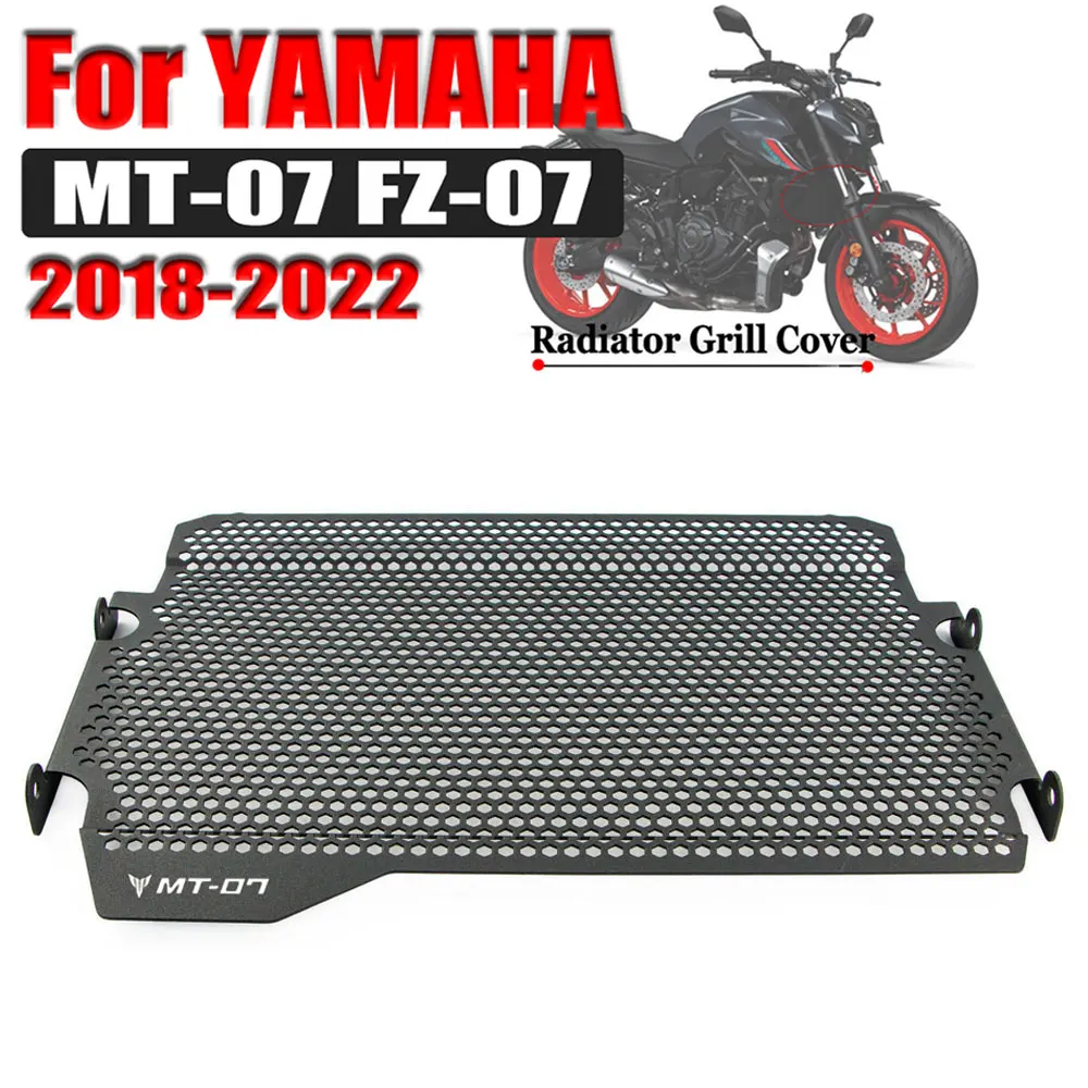 

Решетка радиатора Мотоцикла защитная крышка топливный бак защита для Yamaha MT07 MT-07 MT FZ-07 FZ 07 FZ07 2018 2019 2020 2021 2022