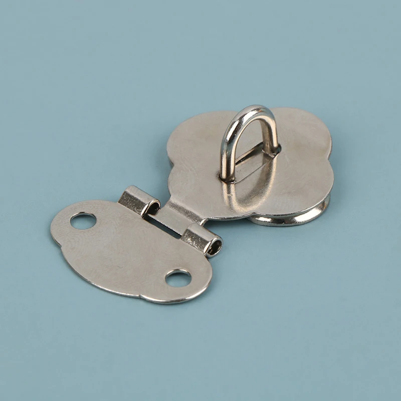 2PairSetLockHaspHookLatchLockHingeHardwareLockForJewelryBox