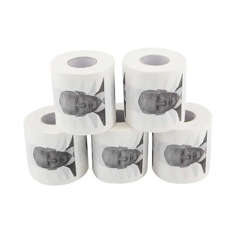 

Joe Biden Pattern Printed Toilet Paper Roll Sheets Funny Paper Novelty Gift Home Bathroom Prank Joke Paper Towel Napkin