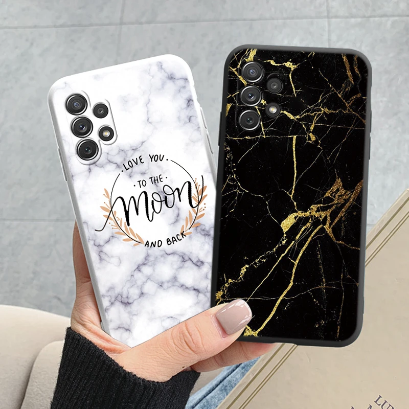 Case For Samsung Galaxy A32 4G A 32 5G Cover Protective TPU Fundas Fashion Marble Stone Texture Coque For Samsung A32 Capa Shell