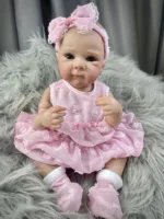 MRB 18 Inch Bettie Full Body Vinyl Girl Washable Reborn Baby Doll With Painted Lifelike Hair Bebe Reborn Christmas Toys 2