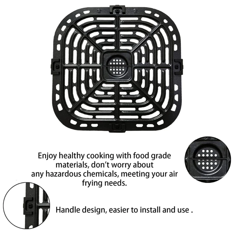 Air Fryer Grill Pan Crispers Plate for Instant 6qt Dishwasher Safe