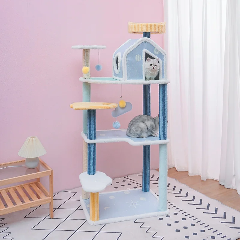 

Cat Climbing Rack Xia Tong Tianzhu Large Vertical Planking Cat Rack Multi-functional Cat Rack Cat Nest Cat Tree
