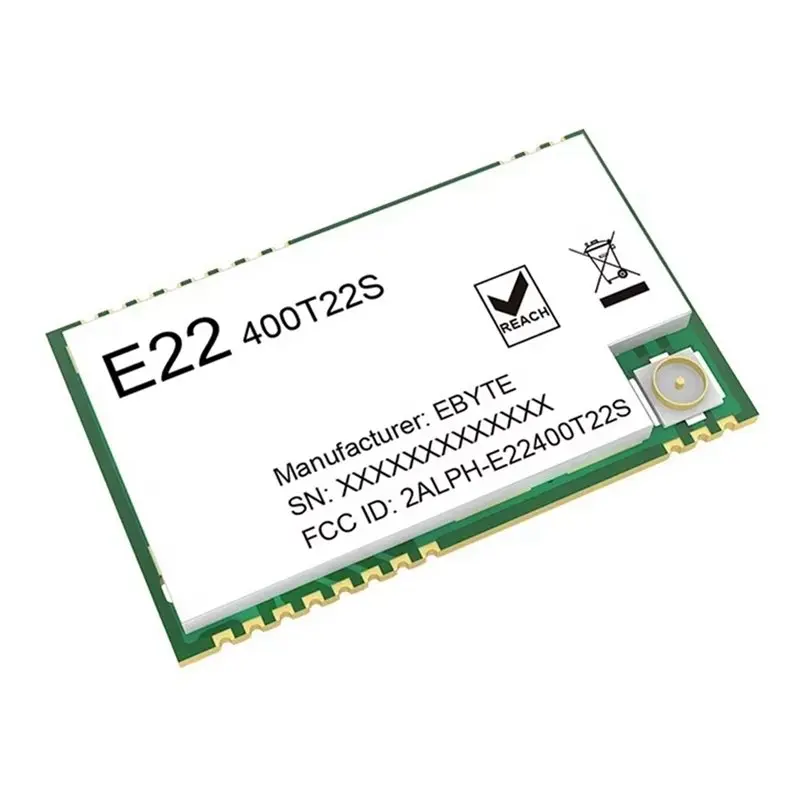 AP-CDSENET 22Dbm 433Mhz SMD 모듈 E22-400T22S UART Lora Net Working RSSI 무선 송수신기 저전력