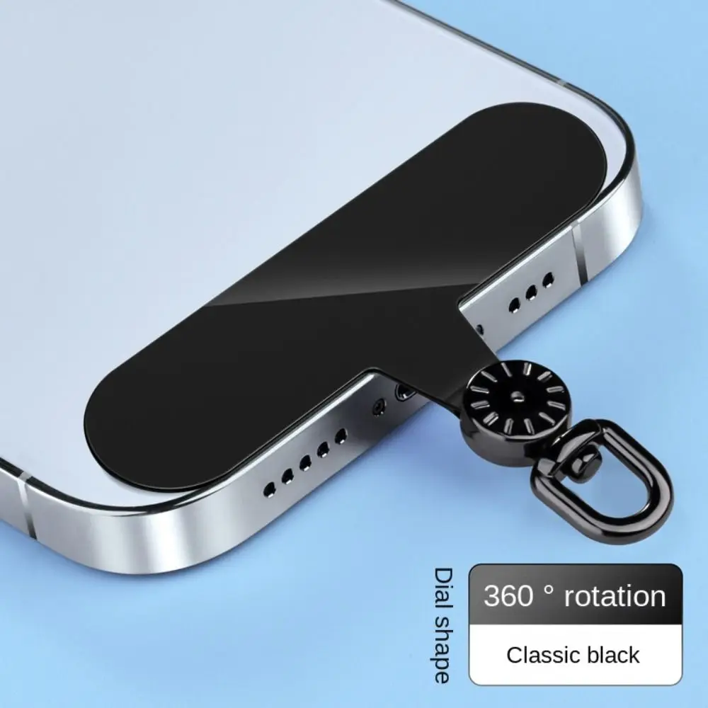 Luxurious 360° Rotatable Detachable Phone Lanyard with Metal Snap Clip